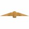 Ekena Millwork Eugene Rough Sawn Timber Gable Bracket, Western Red Cedar, 48"W x 8"H x 2"D x 6"F, 4/12 Pitch GBW048X08X0206EUG00RWR - alternate 1